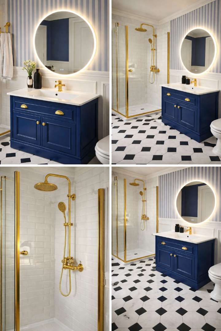 AICA Round Bathroom Mirror 60 cm Anti-Fog + Dimmable + Memory LED Illuminated Mirror