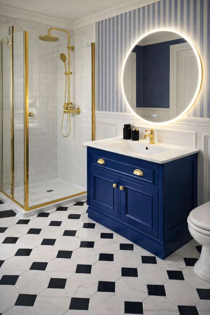 Round Bathroom Mirror 60 cm Anti-Fog + Dimmable + Memory LED Illuminated Mirror